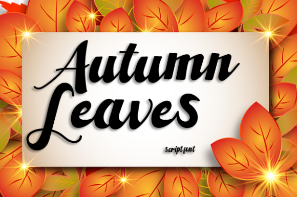 Autumn Leaves Font: A Romantic Script for Campaign Design