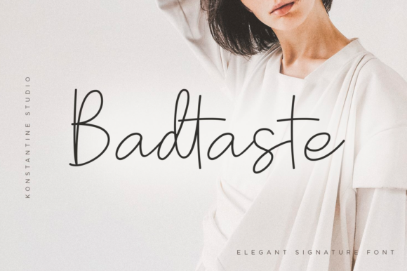 Badtaste: A Graceful Script Font for Elegant Brand Identity
