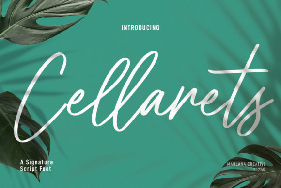 Cellarets Signature: The Handwritten Typeface for Scroll-Stopping Social Media Graphics