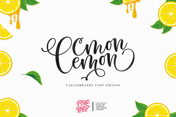 Cmon Lemon: A Playful Script Font for Creative Projects