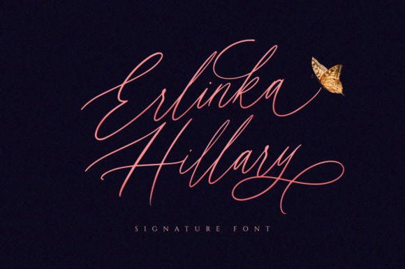 Erlinka Hillary: A Script Font with Handwritten Charm for Crafters
