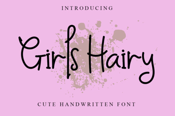Girls Hairy Typeface Review: A Joyful Script for Brand Identity
