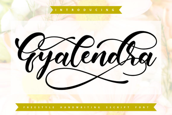 Gyalendra Font: A Script Amp Masterpiece for Crafters and Makers