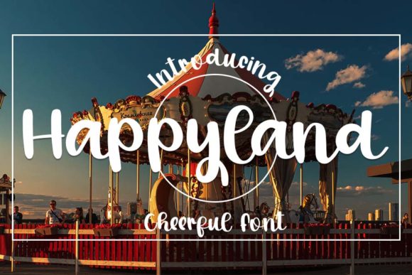 Happyland Typeface: Elevating Campaign Visuals with Delicate Script Elegance