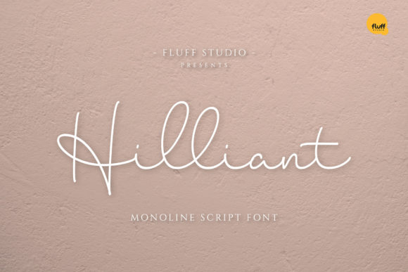 Hilliant Typeface: A Handwritten Font for Modern Brand Identity