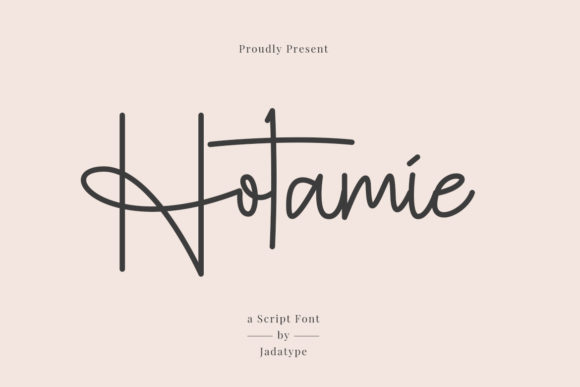 Hotamie: The Handwritten Font for Elegant Small Business Branding