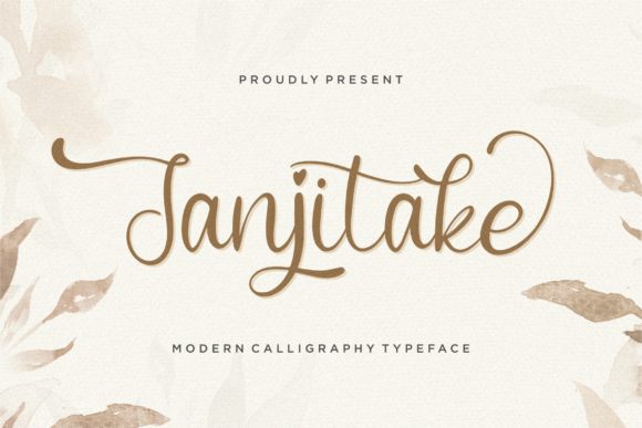 Janjitake: A Graceful Script Font for Editorial Design