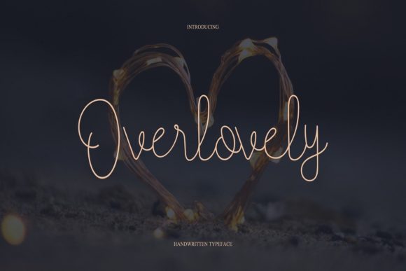 Overlovely: A Handwritten Typeface for Editorial Elegance
