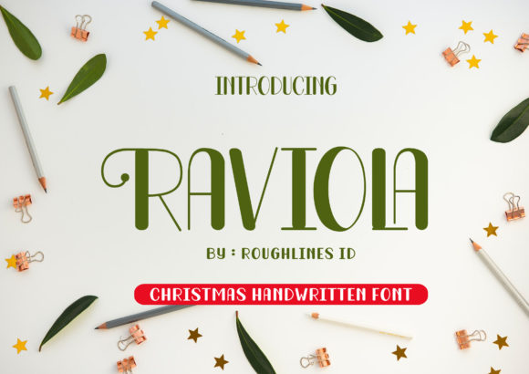 Raviola Christmas: The Perfect Display Font for Seasonal Crafts