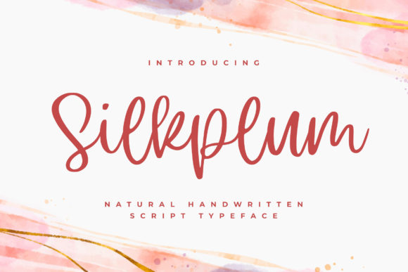 Silkplum: A Playful Script Font for Editorial Design
