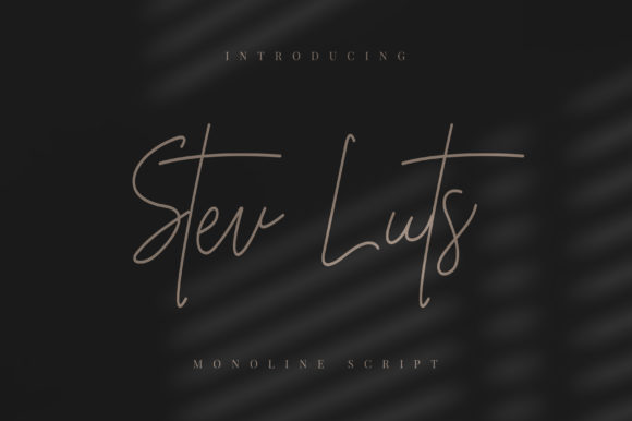 Stev Luts: Elevating Web Design with Elegant Handwritten Typography