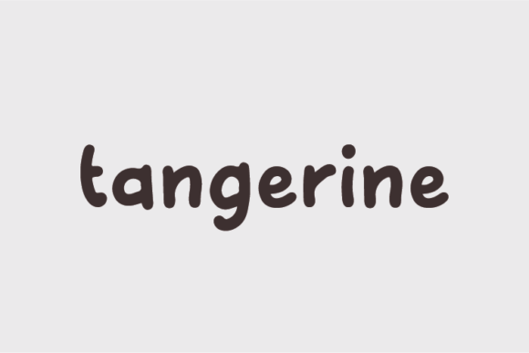 Tangerine: A Handwritten Font for Authentic Brand Identity