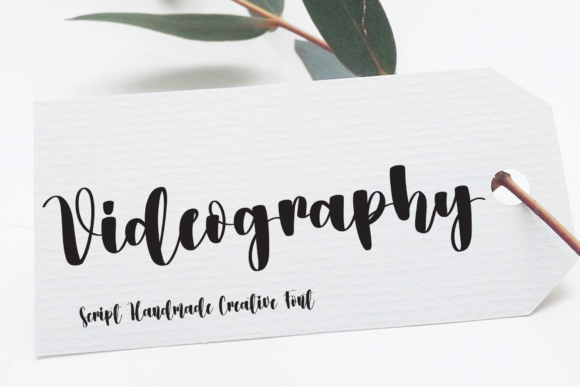 Videography Typeface: A Creative Script for Digital Branding