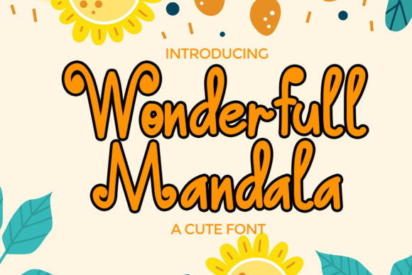 Wonderfull Mandala: The Handwritten Typeface for Whimsical Brand Identity